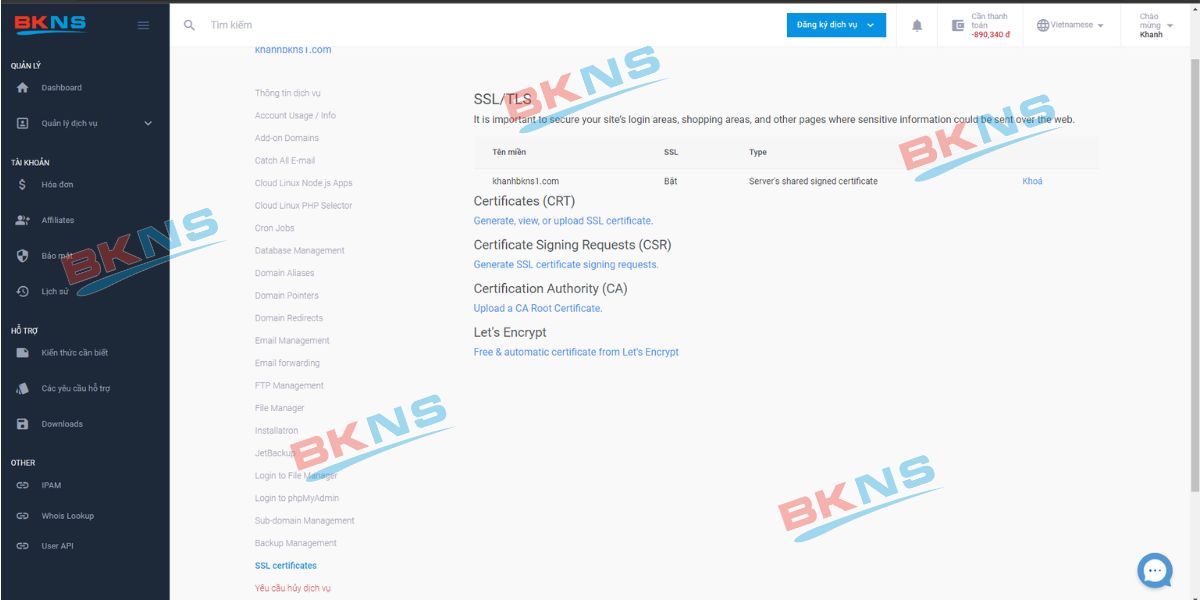 SSL Certificates