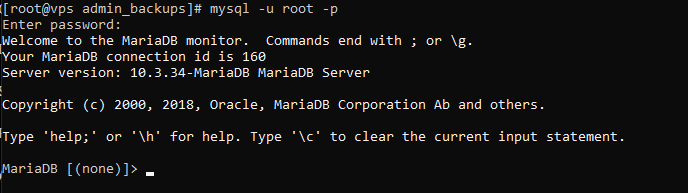 lấy thông tin mật khẩu mặc định MySQL root