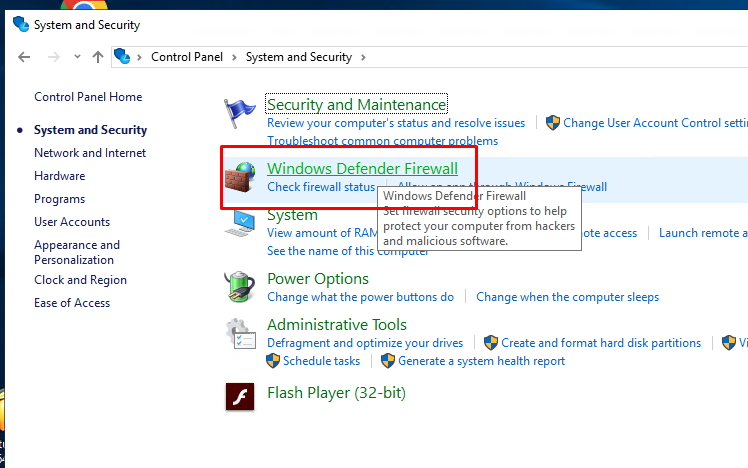 Tắt tường lửa Windows Update Trong VPS